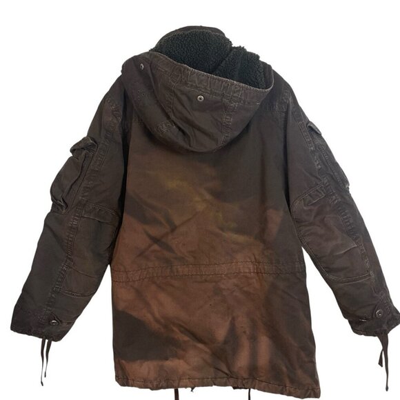 69 G.I. Gap Cold Weather Military Parka Size S Brown (Oversized) Heavy Alpine - Picture 8 of 8